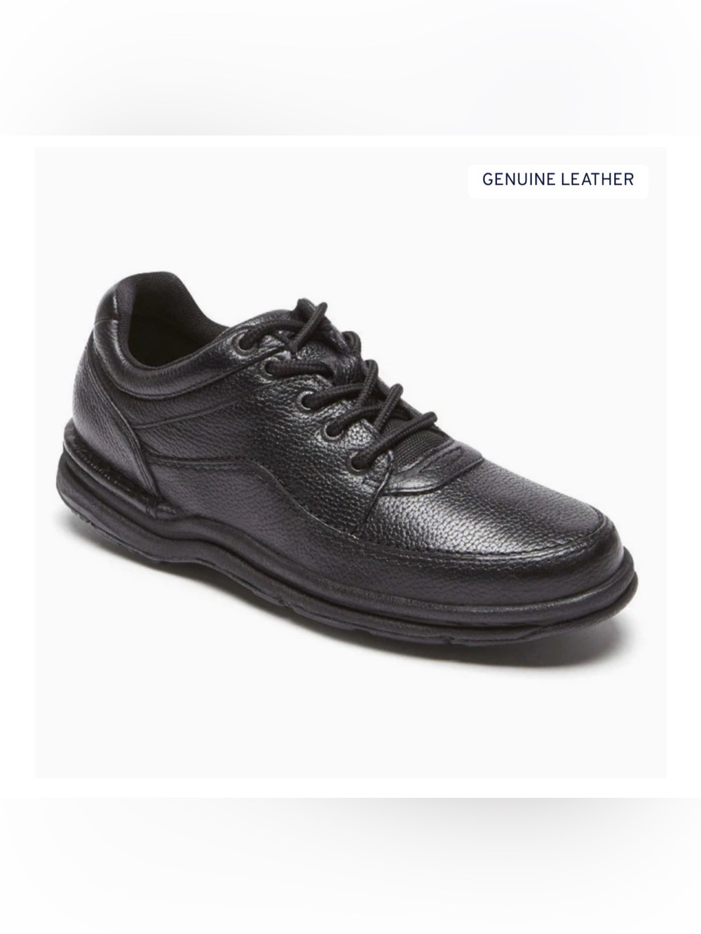 Rockport Men's Black Leather World Tour Classic Shoes NIB